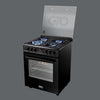 G70 Gas Cooker Black with Italian SABAF Burners & Full Safety