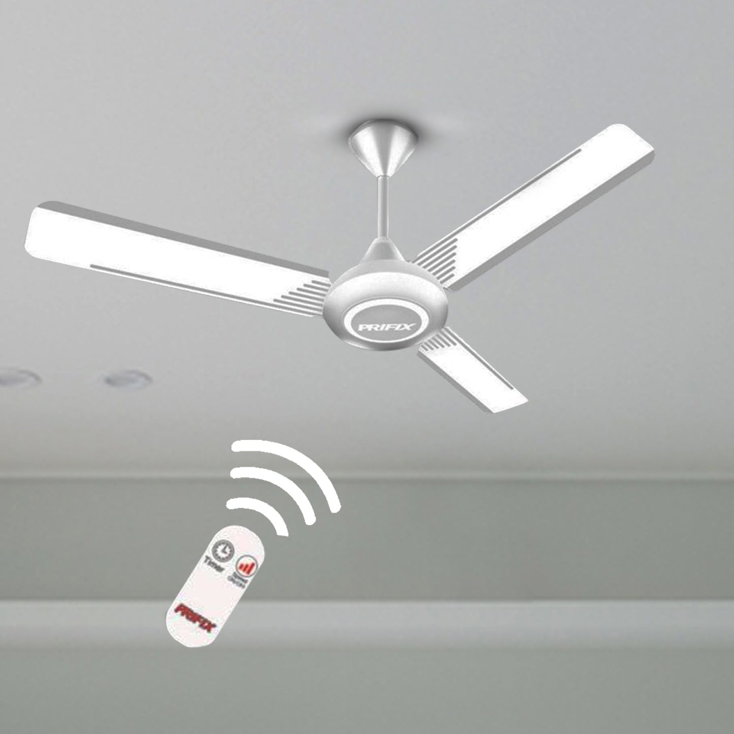 Prifix Supreme ceiling fan white with remote