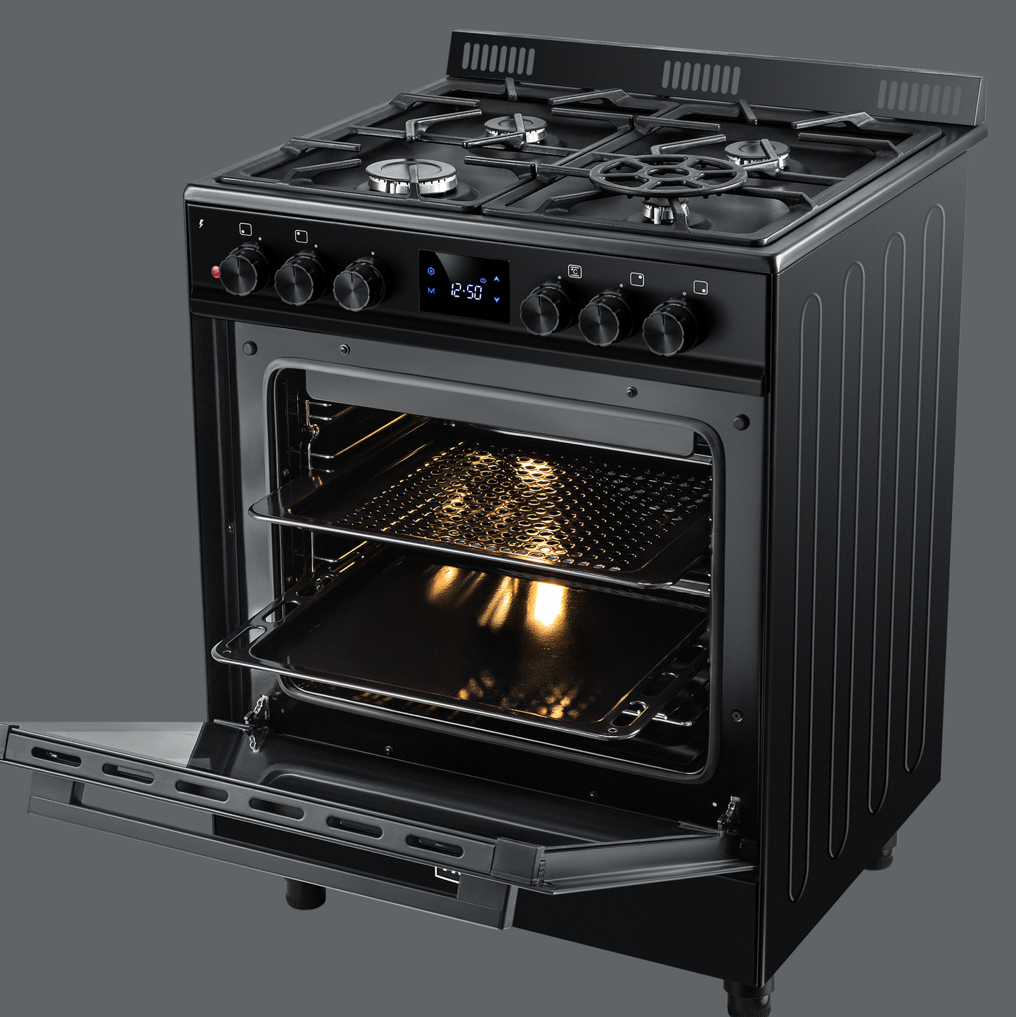 E70 HYBRID Cooker with Italian Burners & Full Safety