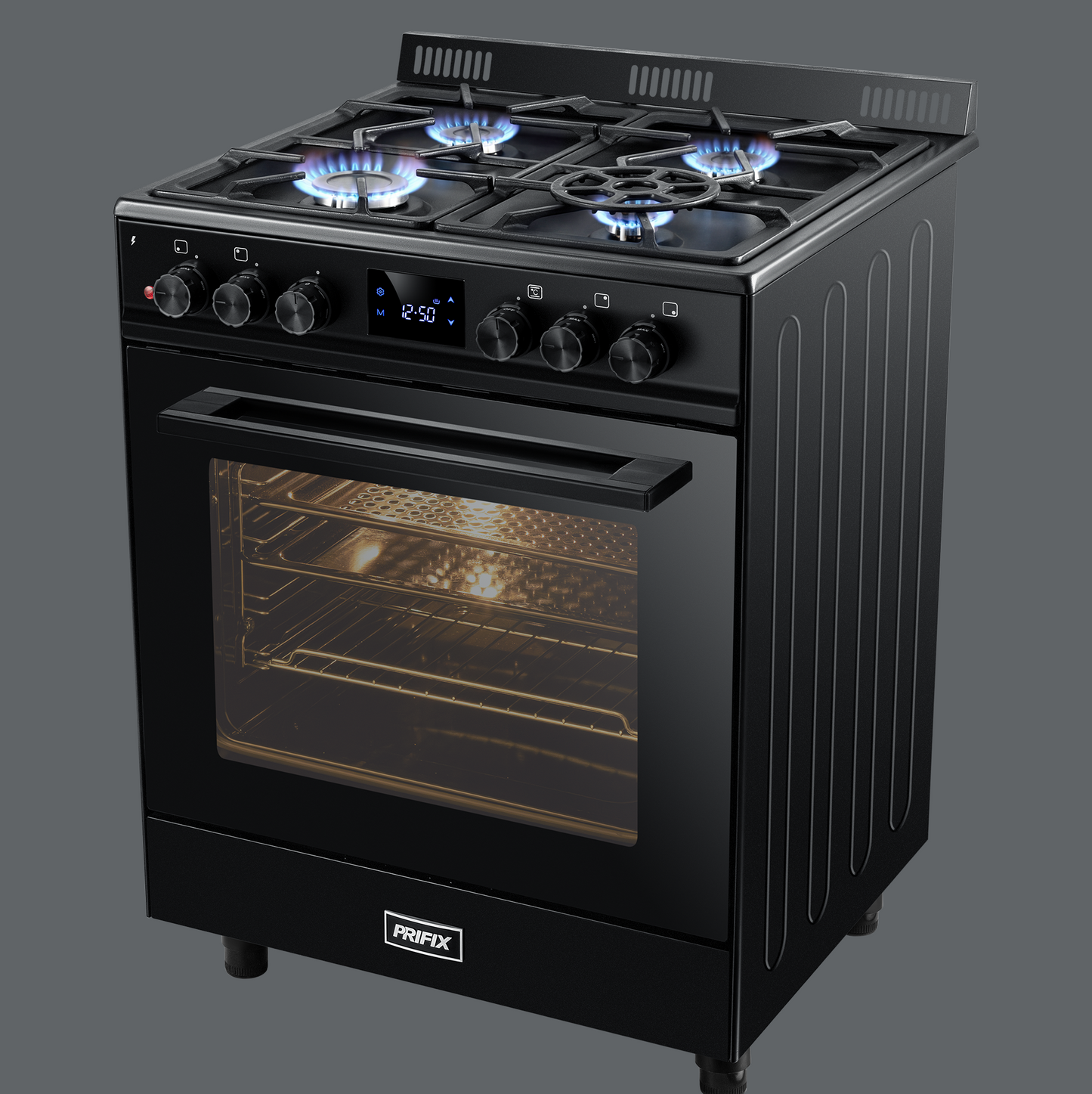 E70 HYBRID Cooker with Italian Burners & Full Safety