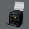 G70 Gas Cooker Black with Italian SABAF Burners & Full Safety